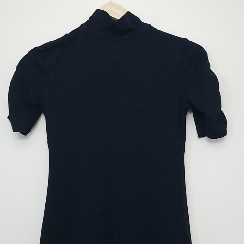 Athleta Shir Delight Black Short Sleeve Dress XS - Picture 4 of 6